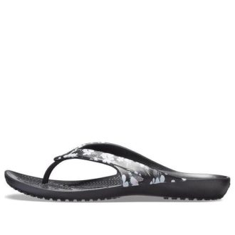 Crocs (WMNS) Kadee II Seasonal Flip Flops “Tropical Floral Black” 205635-98F