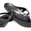 Crocs (WMNS) Kadee II Seasonal Flip Flops “Tropical Floral Black” 205635-98F
