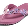Crocs (WMNS) Kadee Printing Flip-Flops Pink 206190-9A5