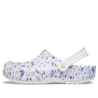 Crocs (WMNS) Liberty London x Crocs Classic Clog Beach Flowers White Sandals 206447-97E