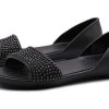 Crocs (WMNS) Lina Embellished D”Orsay Flat “black” 204361-060