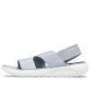 Crocs (WMNS) LiteRide Gray Light Blue Sandals “Gray White” 206081-00J