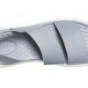 Crocs (WMNS) LiteRide Gray Light Blue Sandals “Gray White” 206081-00J