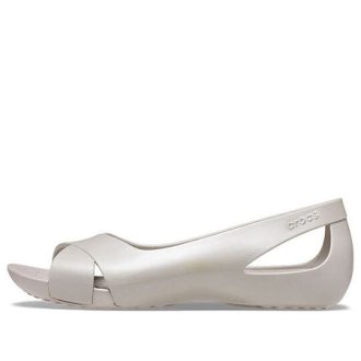 Crocs (WMNS) Minimalistic Casual Flat White Sandals 206106-018