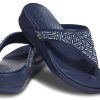 Crocs (WMNS) Monterey Beaded Flip-Flops Deep Blue 206851-410