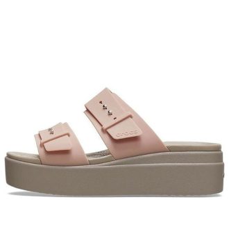 Crocs (WMNS) Pale Blush Brooklyn Sandal “Brown Beige” 207431-6RL
