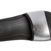 Crocs (WMNS) Sloane Shine Low Slide Flat Casual Black Silver Slippers “Black Silver” 206921-001