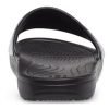 Crocs (WMNS) Sloane Shine Low Slide Flat Casual Black Silver Slippers “Black Silver” 206921-001