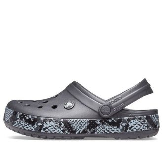 Crocs (WMNS) Snake Pattern graphite black Sandals 206380-02W