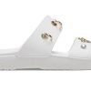 Crocs (WMNS) Soft Sole Cozy Outdoor Flat Heel Sports Slippers White 207387-103