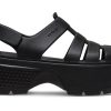 Crocs (WMNS) Stomp Fisherman Sandals “Black” 209938-001