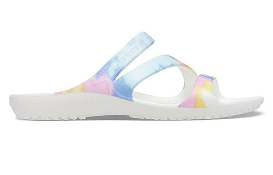 Crocs (WMNS) Swiftwater Crocs Casual Multi-Color Tie Dye Sandals “White” 206894-928 Crocs (WMNS) Swiftwater Crocs Casual Multi-Color Tie Dye Sandals “White” 206894-928