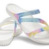 Crocs (WMNS) Swiftwater Crocs Casual Multi-Color Tie Dye Sandals “White” 206894-928 Crocs (WMNS) Swiftwater Crocs Casual Multi-Color Tie Dye Sandals “White” 206894-928