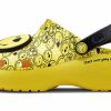 Crocs (WMNS) X Smiley Classic Clog Thick Sole Smiling Face clouds Sandals Yellow Black 207233-90H Crocs (WMNS) X Smiley Classic Clog Thick Sole Smiling Face clouds Sandals Yellow Black 207233-90H