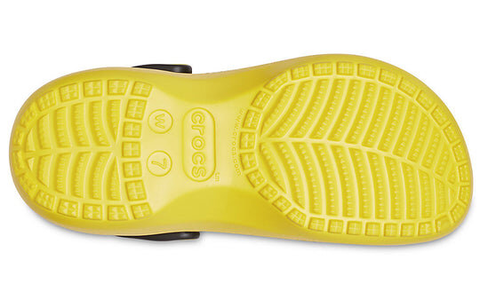 Crocs (WMNS) X Smiley Classic Clog Thick Sole Smiling Face clouds Sandals Yellow Black 207233-90H Crocs (WMNS) X Smiley Classic Clog Thick Sole Smiling Face clouds Sandals Yellow Black 207233-90H