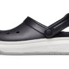 Crocsband Full Force Thick Sole Sandals Black White Unisex 206122-066 Crocsband Full Force Thick Sole Sandals Black White Unisex 206122-066