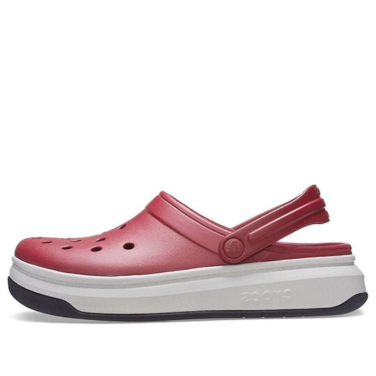 Crocsband Full Force Thick Sole Sandals Red White 206122-6RU Crocsband Full Force Thick Sole Sandals Red White 206122-6RU