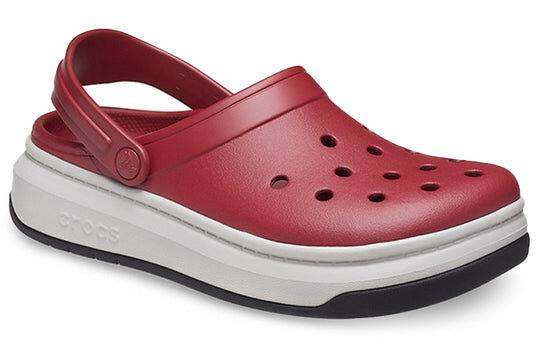 Crocsband Full Force Thick Sole Sandals Red White 206122-6RU Crocsband Full Force Thick Sole Sandals Red White 206122-6RU