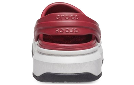 Crocsband Full Force Thick Sole Sandals Red White 206122-6RU Crocsband Full Force Thick Sole Sandals Red White 206122-6RU